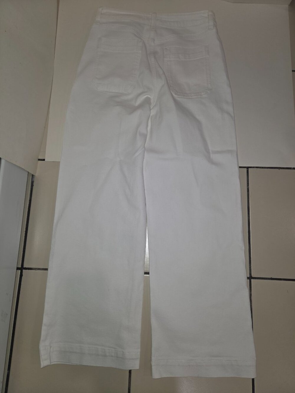 JBD Eve Utility High Rise Wide Leg Jeans White Women’s Size 28 DP649 Retail $74 - Picture 10 of 12